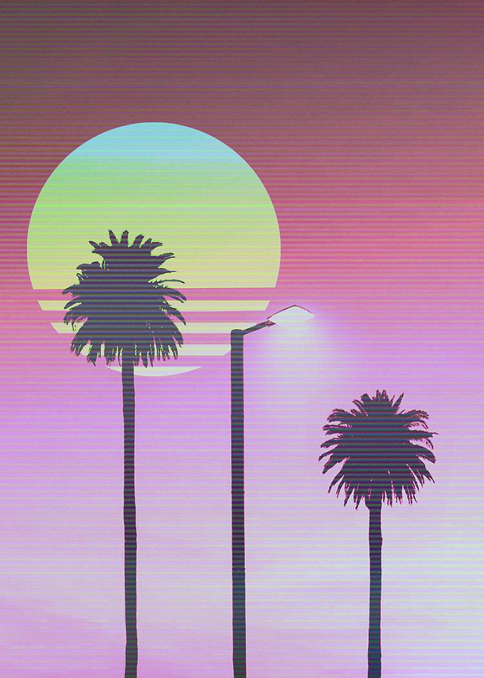 80s TROPICAL SUNSET