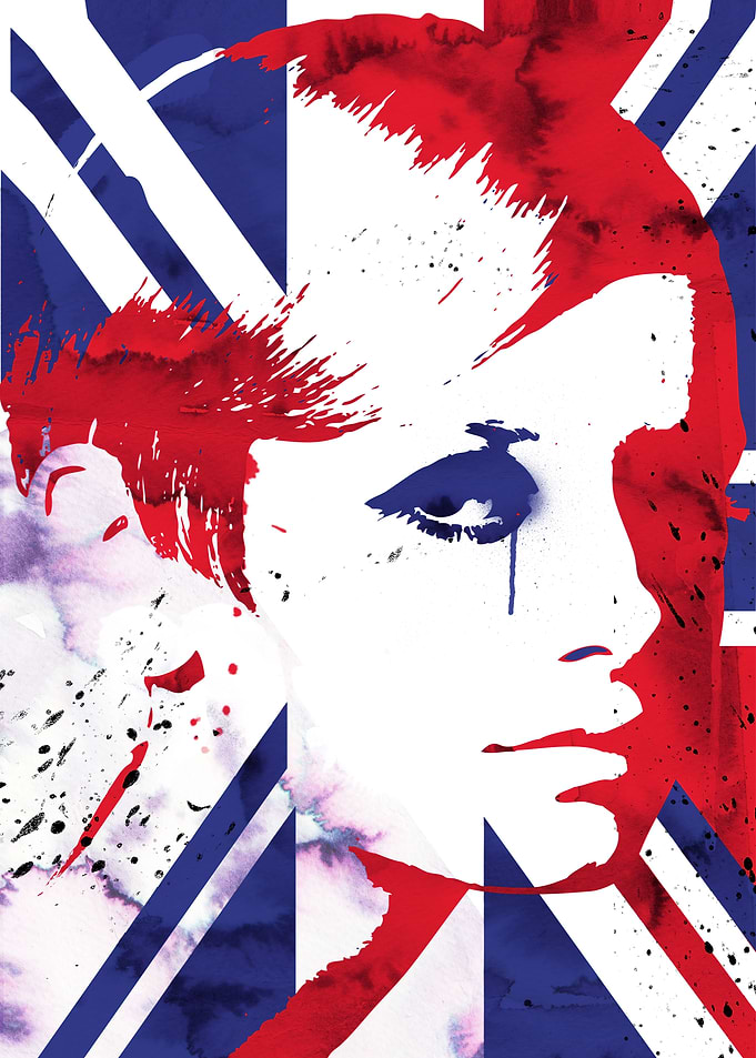 Twiggy portrait art print