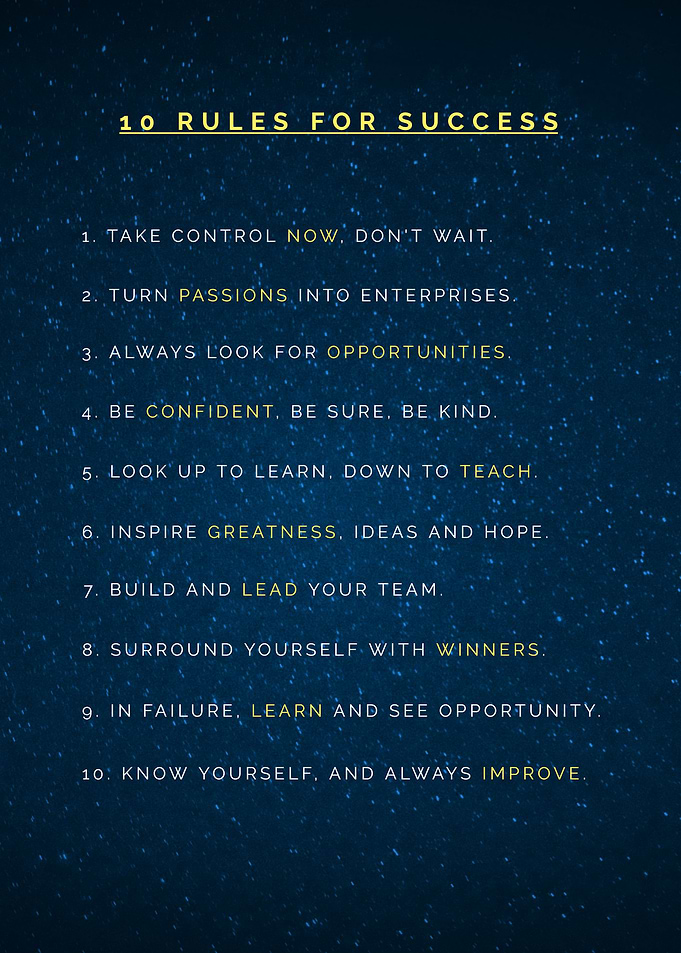 Rules for Success