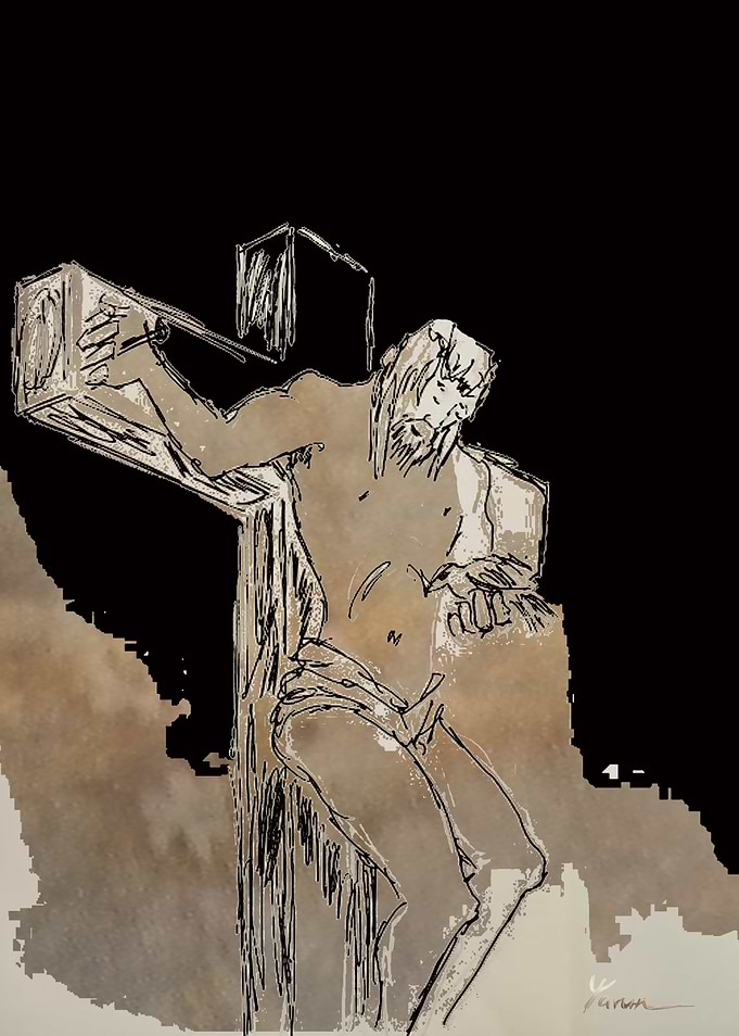 Even on the cross he cares