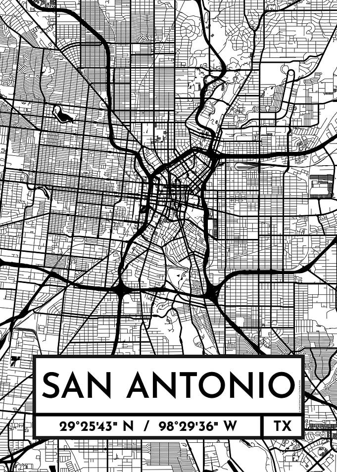 San Antonio City Map