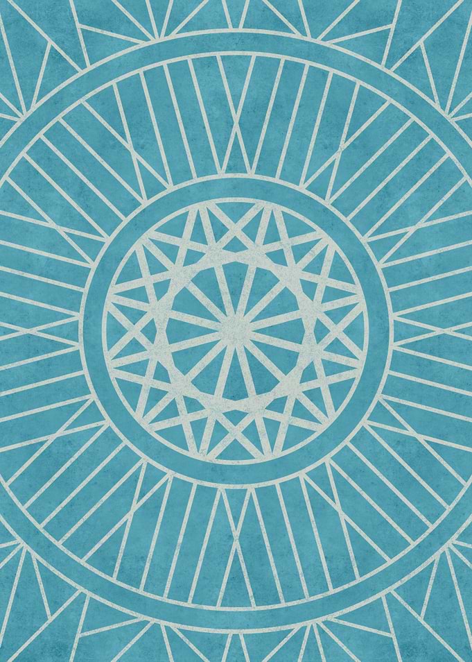 Dark Turquoise Mandala