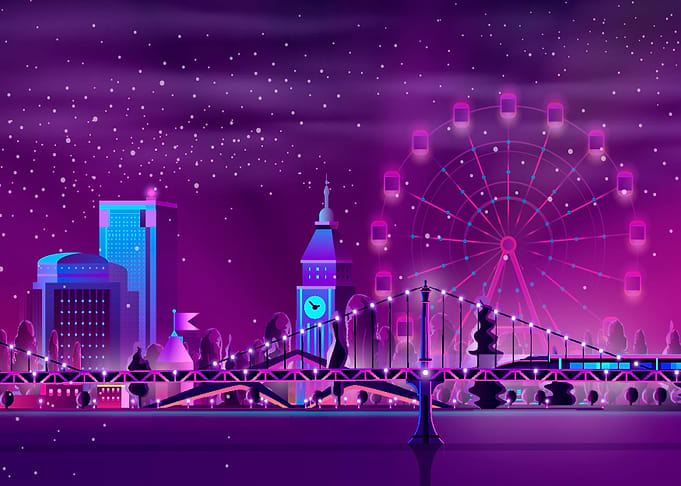 Synthwave Neon London