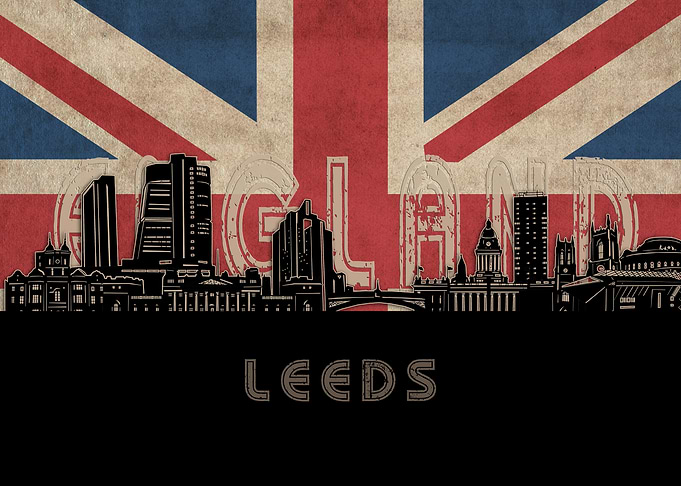 leeds skyline flag