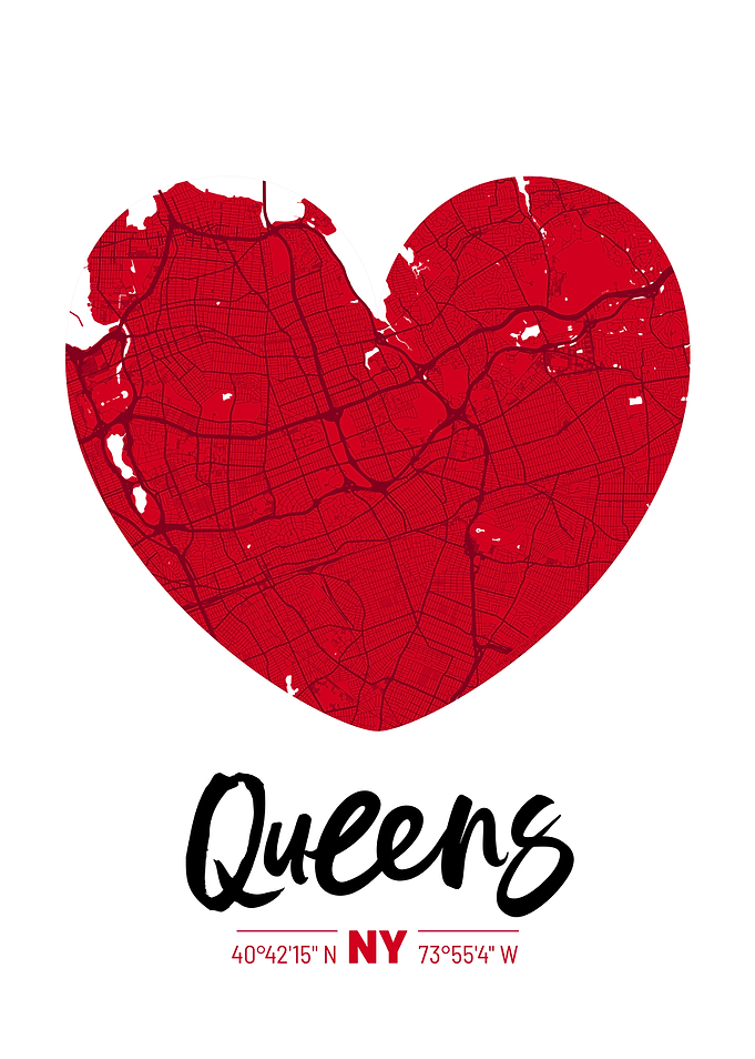 Queens City Map Design