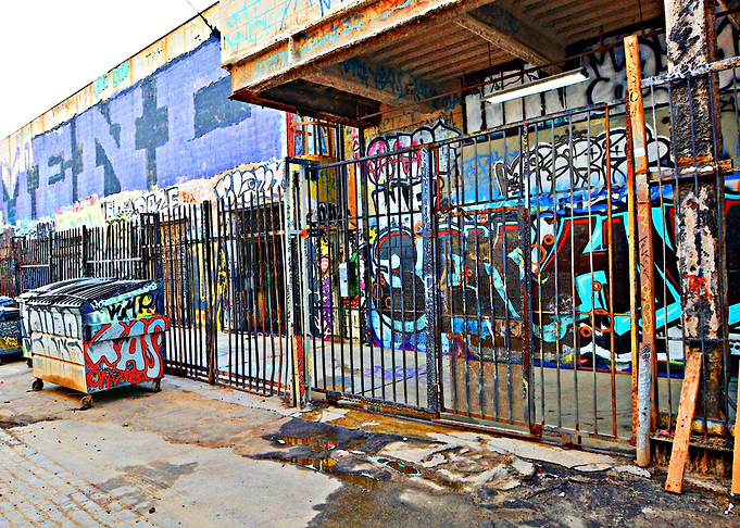 Dumpster in downtown LA