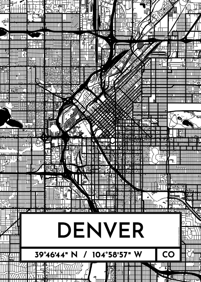 Denver City Map Design