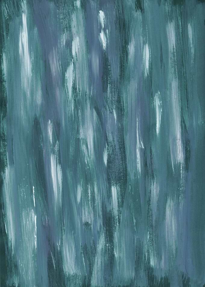 Teal Blue Watercolor 1
