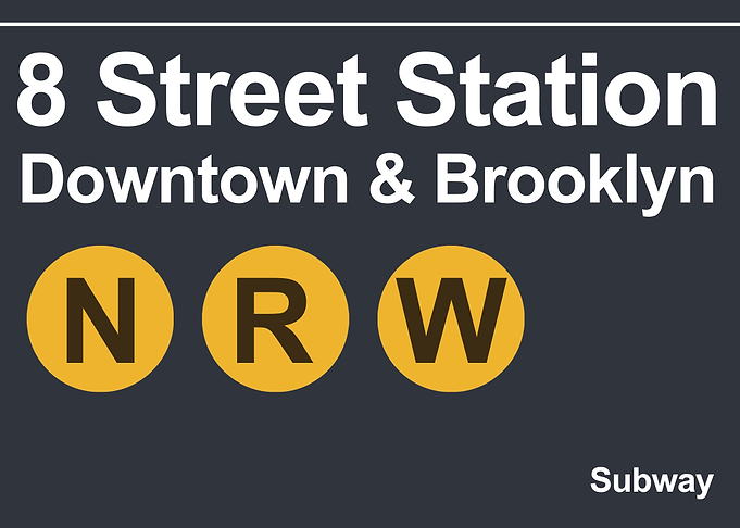 8 street subway sgin