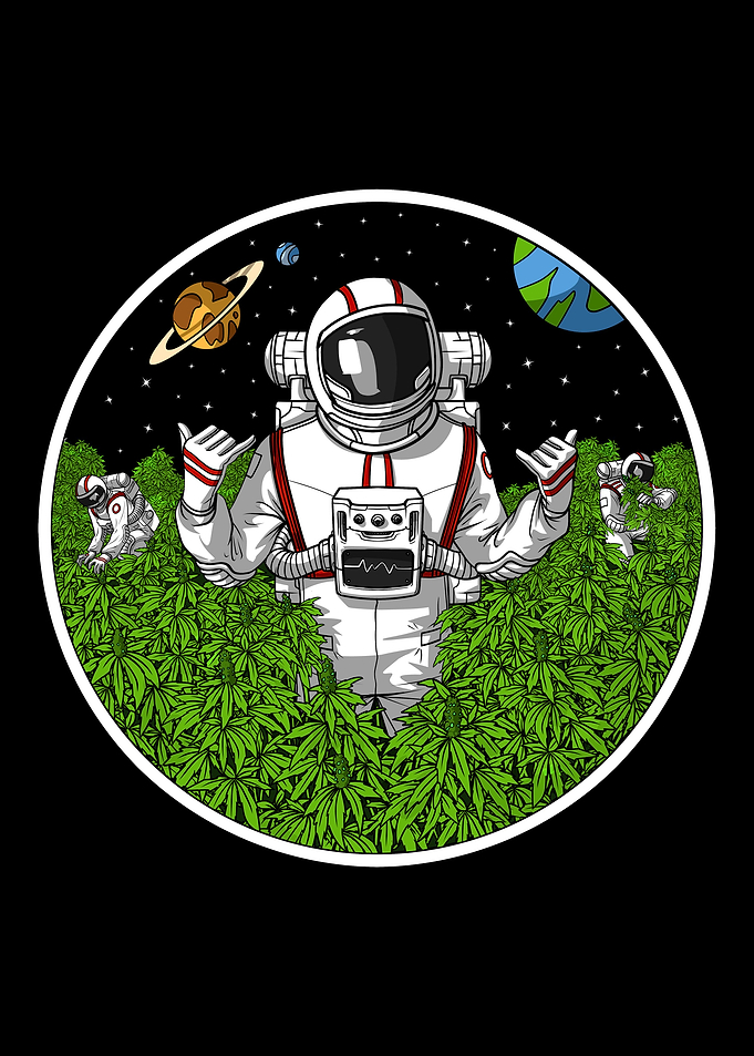 Astronaut Weed Stoner
