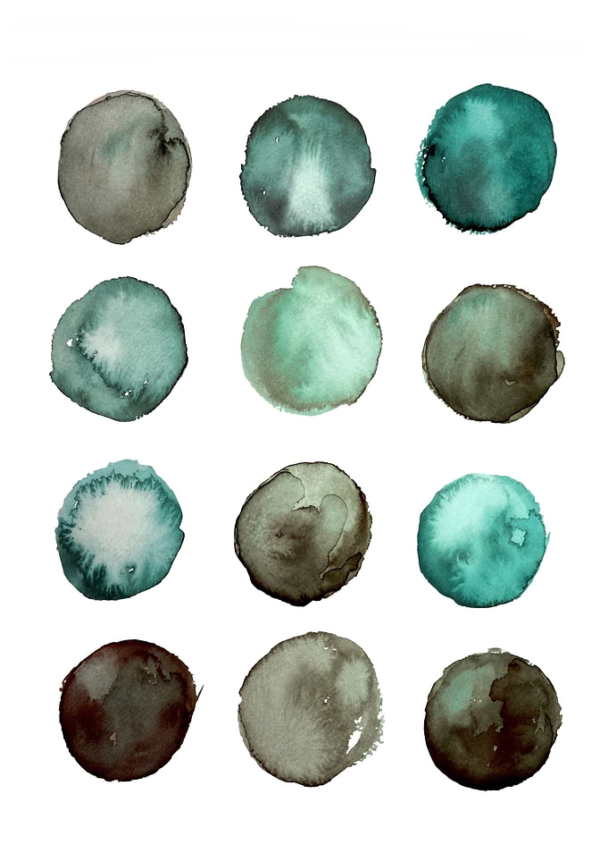 Watercolor circles