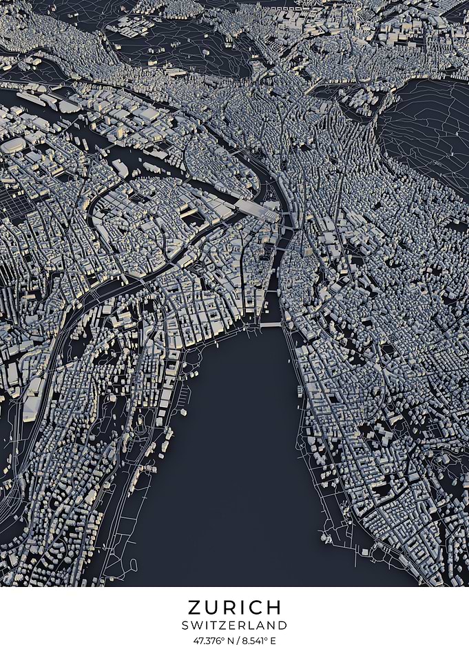 Zurich 3D City Map