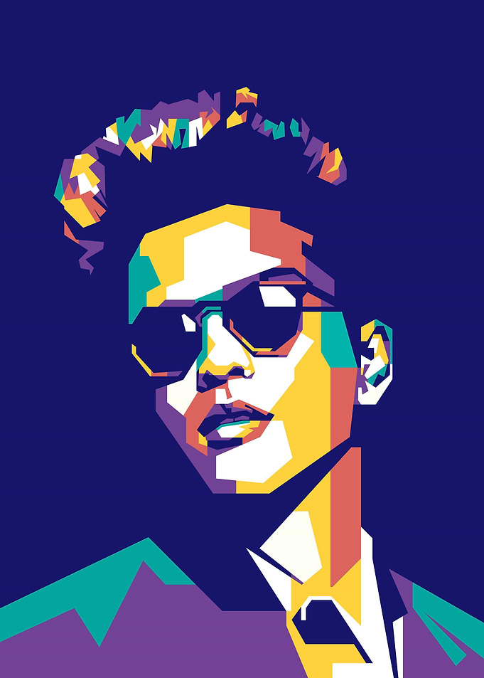 Bruno Mars Popart