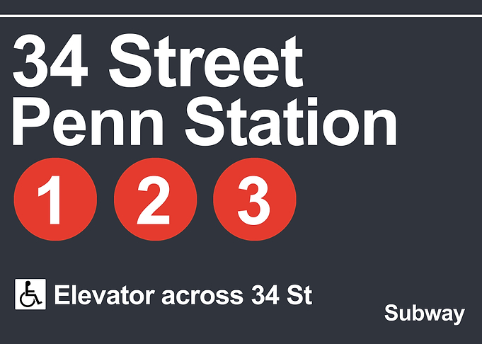 penn station subway sgin