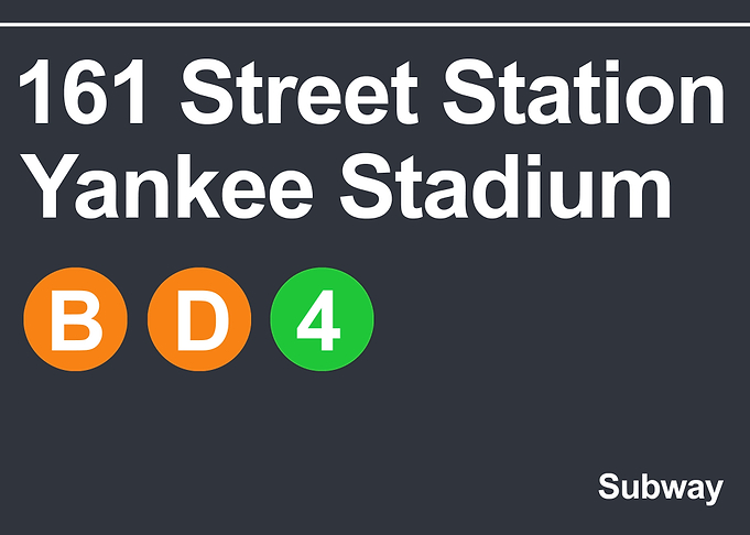 yankee stadium subway sgin