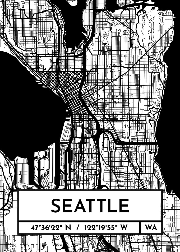 Seattle City Map Design
