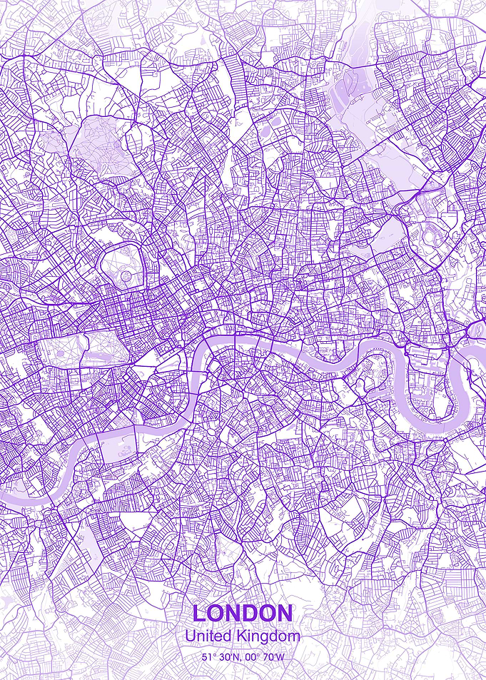 london pastel map