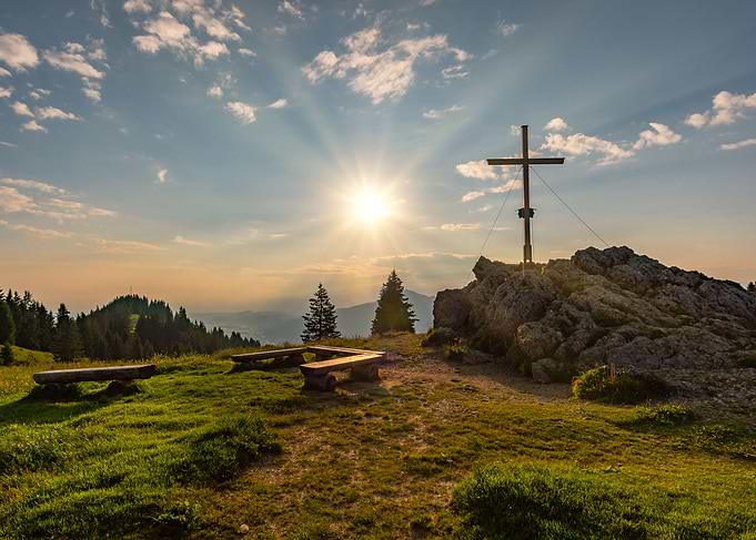 Sunrise in the mountains