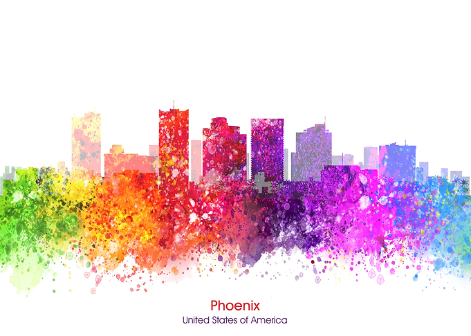phoenix color cityscape