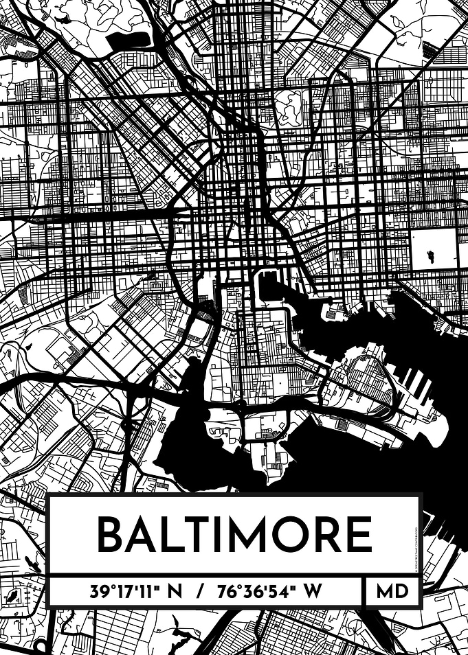 Baltimore City Map Design