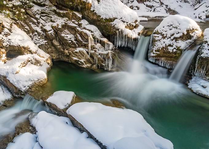 Icy waterfall