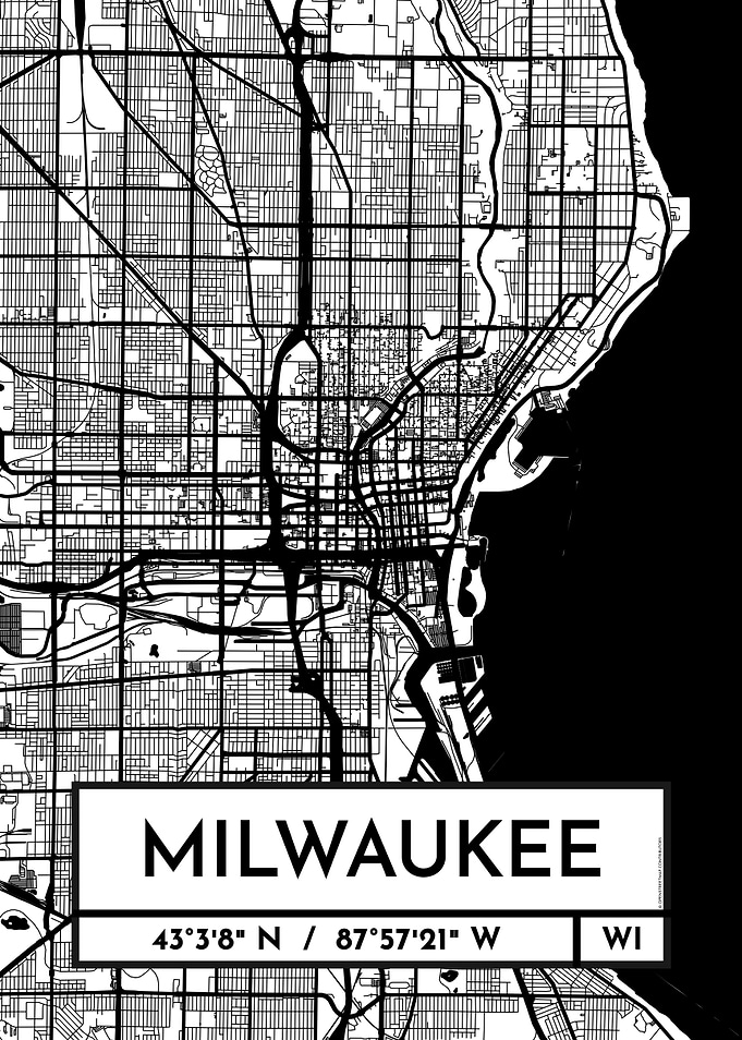 Milwaukee City Map Design