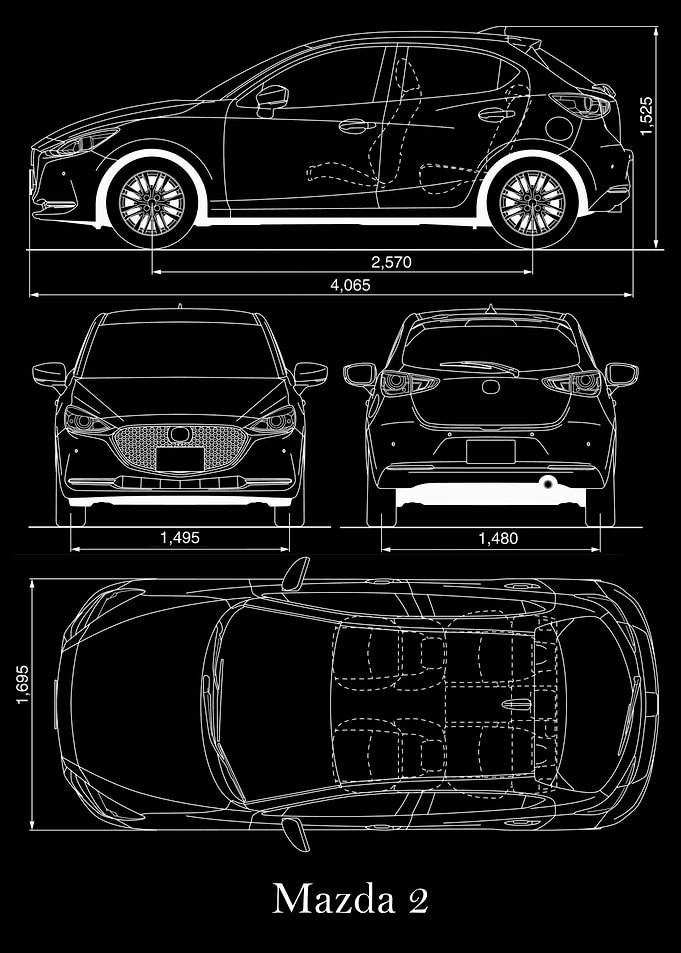 Mazda 2 2019 Blueprint