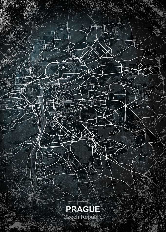 prague chalk map