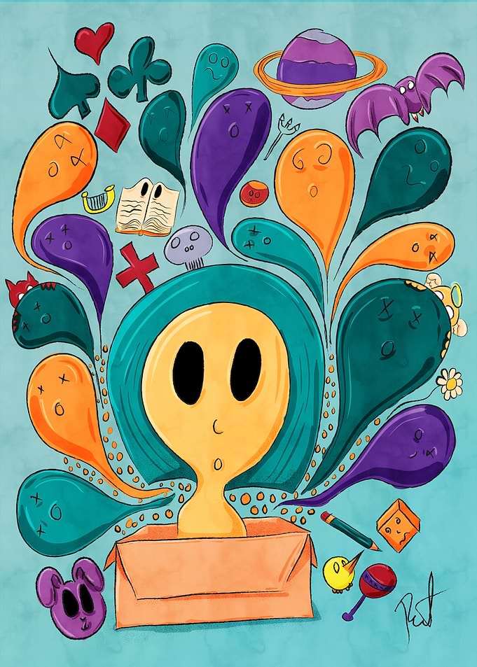 Doodle box color
