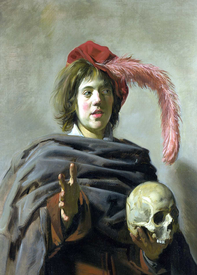 Young Man with a Skull