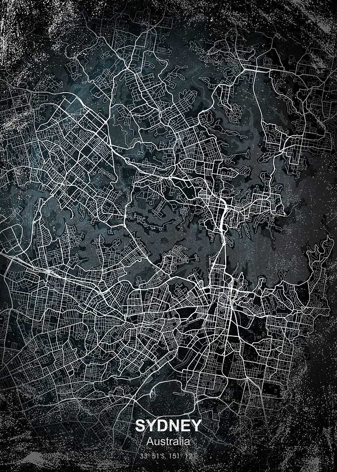 sydney chalk map