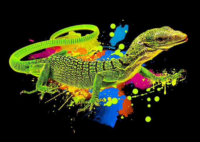 Green Tree Monitor Print