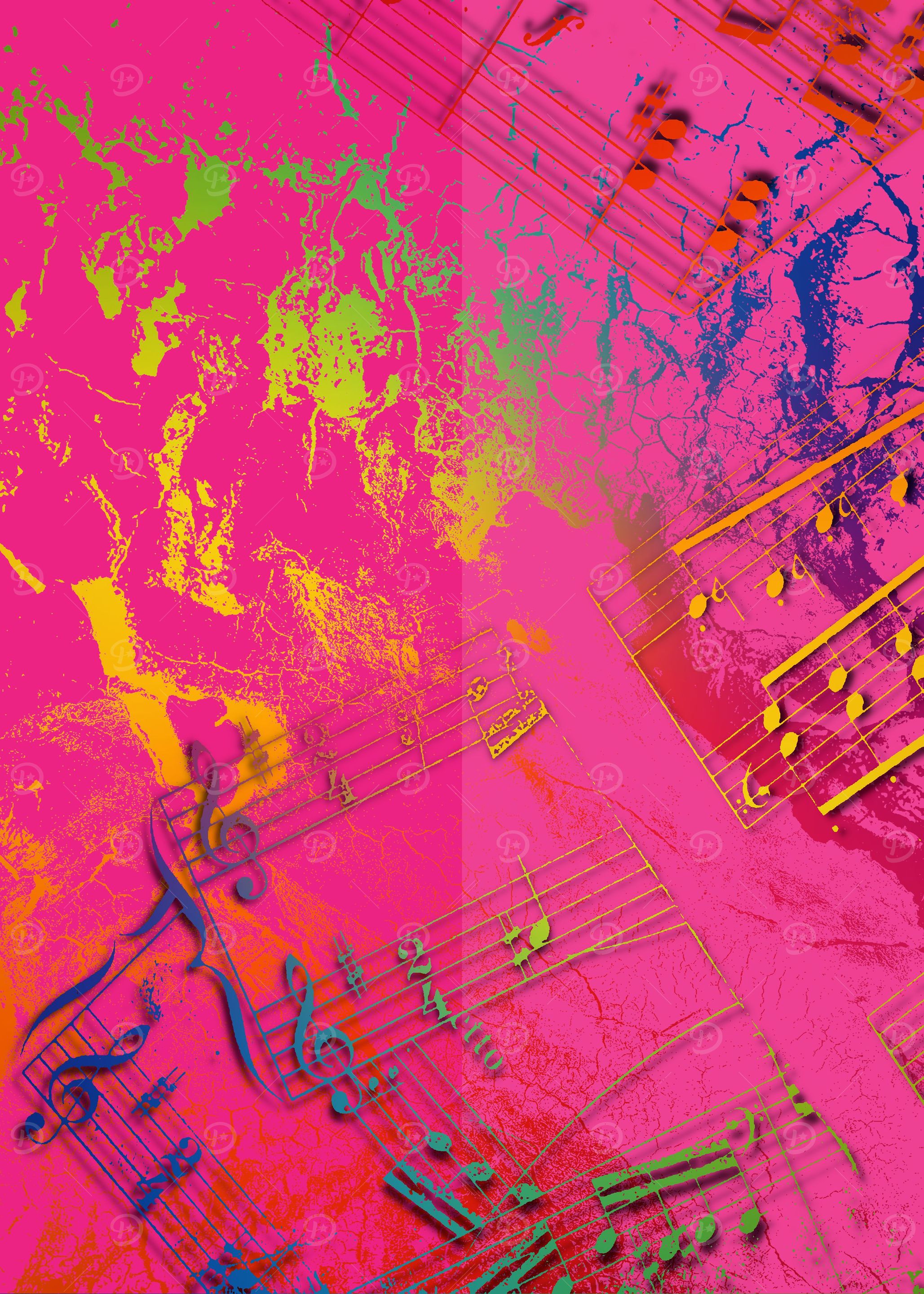 Baby Pink Pop Art Music