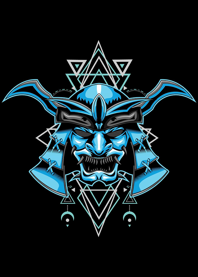 SAMURAI GEOMETRIY BLUE