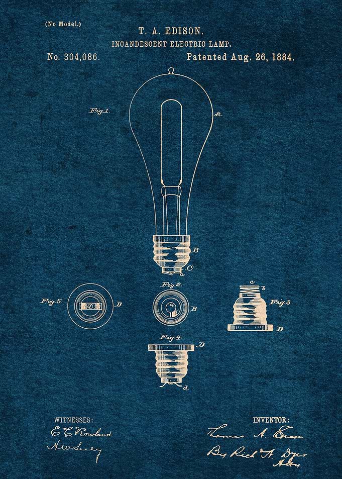 01 Electric Lamp Blueprint