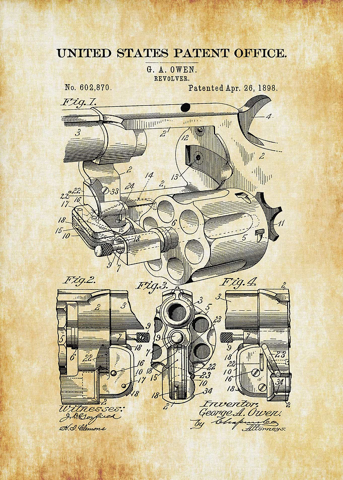 1898 Revolver Patent