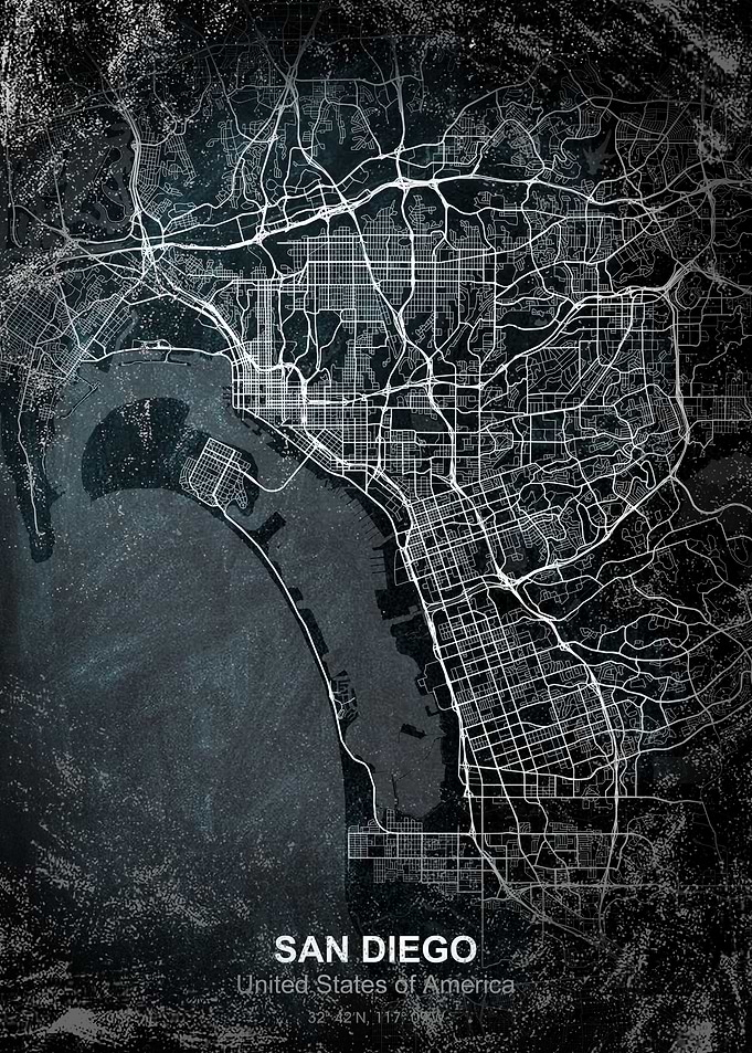 san diego chalk map