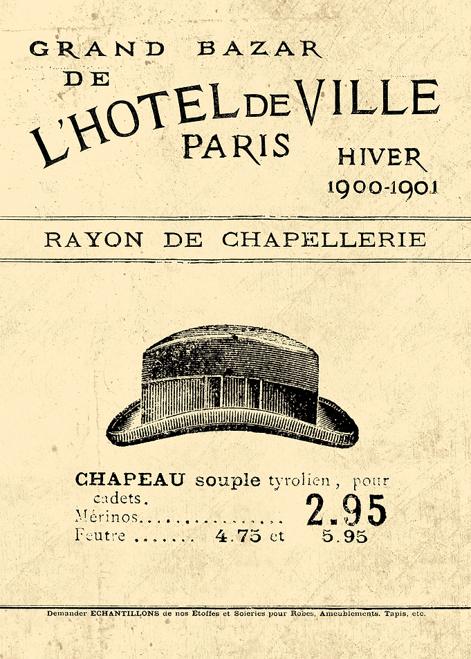 CHAPEAU TYROLIEN 1900