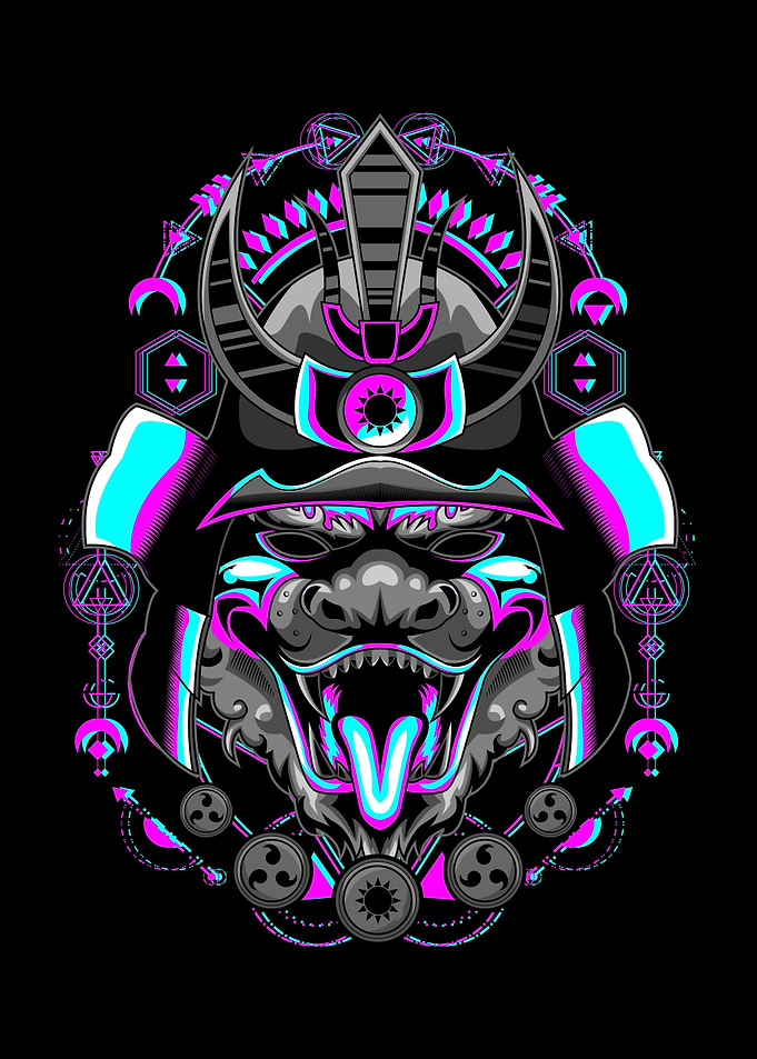 SAMURAI GLITCH ART