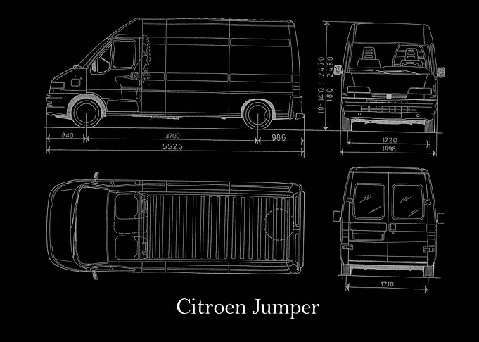 Citroen Jumper blueprint