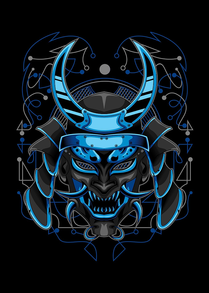 oni mask samurai sea