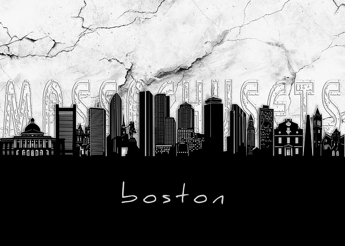 boston skyline marble