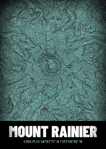 Mount Rainier Topo Map