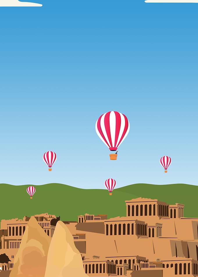 view on Cappadocia