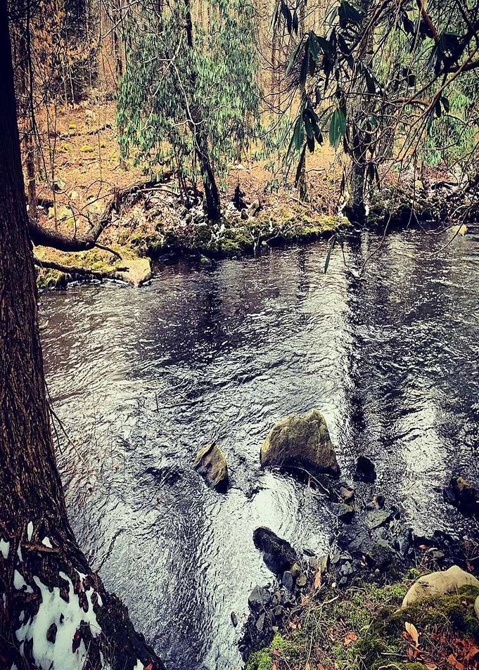 rushing water