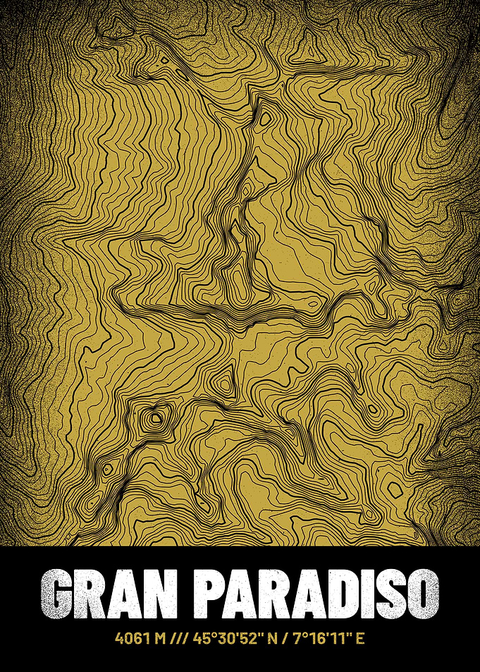 Gran Paradiso Topo Map