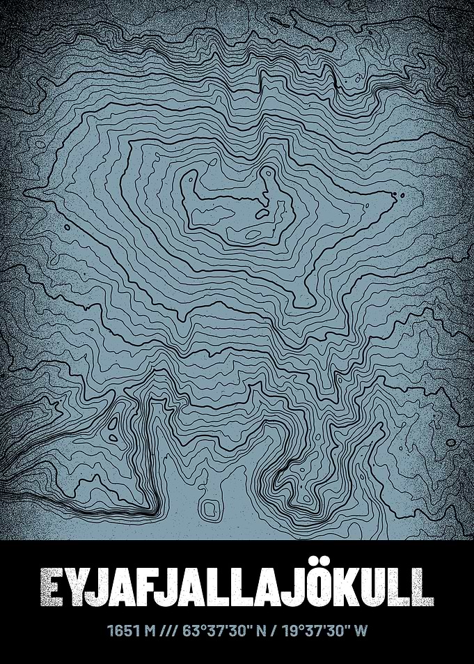 Eyjafjallajokull Topo Map