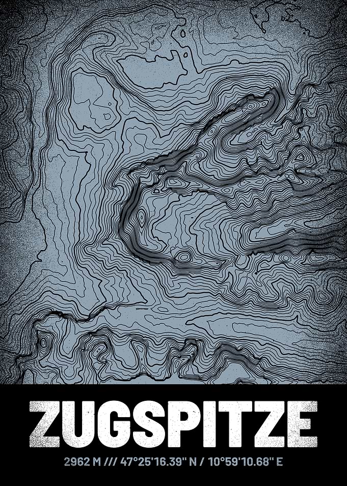 Zugspitze Topographic Map