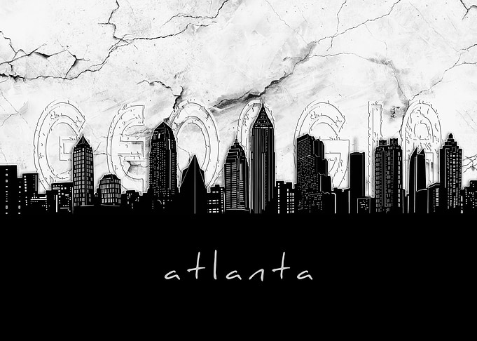 atlanta skyline marble