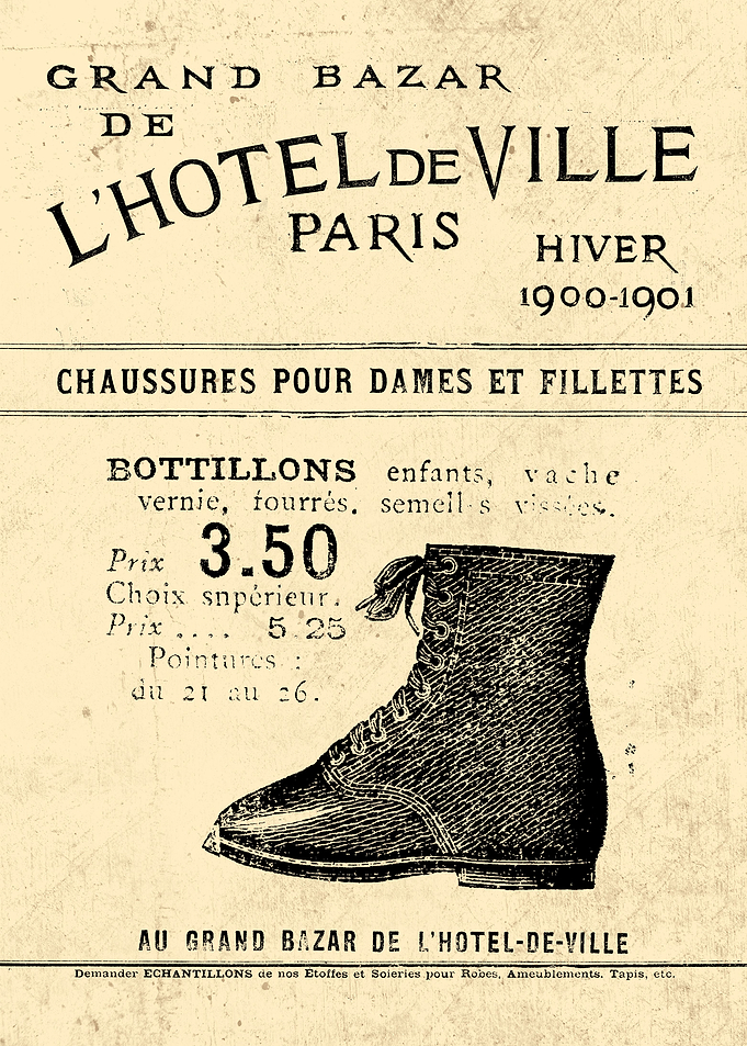 BOTTILLONS ENFANTS 1900